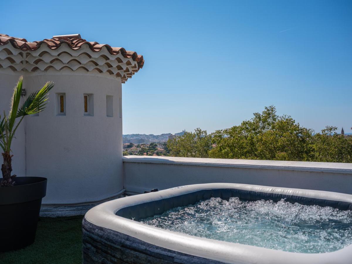 마르세유 La Bastide De Saint Barnabe - Jacuzzi Terrasse Clim Wifi Parking Petanque 아파트 외부 사진
